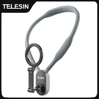 TELESIN Magnetic Neck Mount for Phones Neck Cell Phone POV Mount Phone Neck Holder Chest Stand Strap for iPhone Android Phones