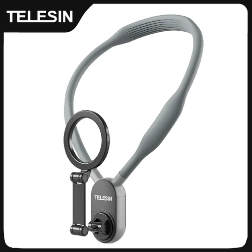 TELESIN soporte magnético para el cuello para teléfonos, soporte para el cuello para teléfono móvil, soporte para el cuello, correa para el pecho para teléfonos iPhone y Android