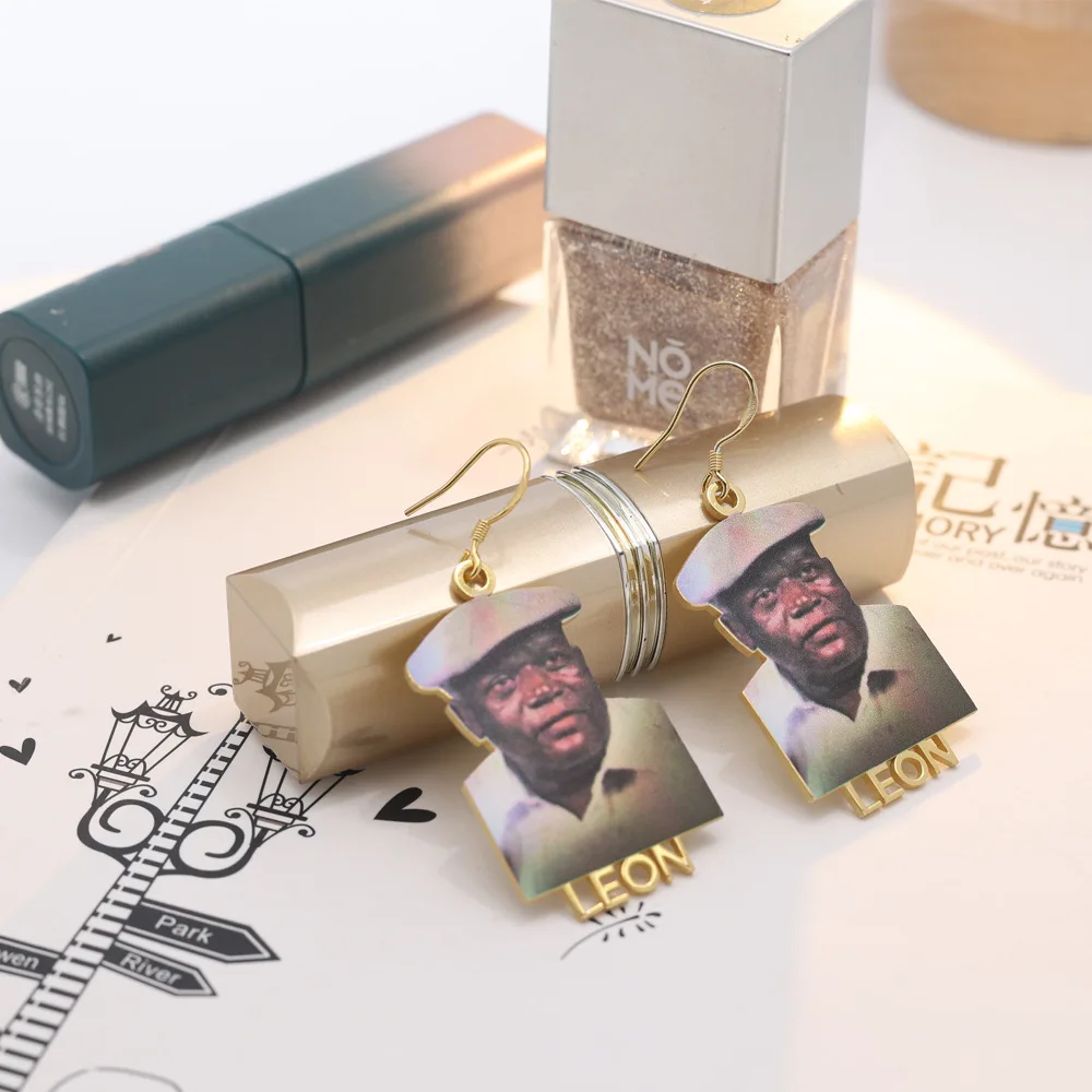 Stainless Custom Photo Necklace Colorful Picture Chain Nameplate Pendant for Kids Custom Memory Jewelry for Family Gifts Collar