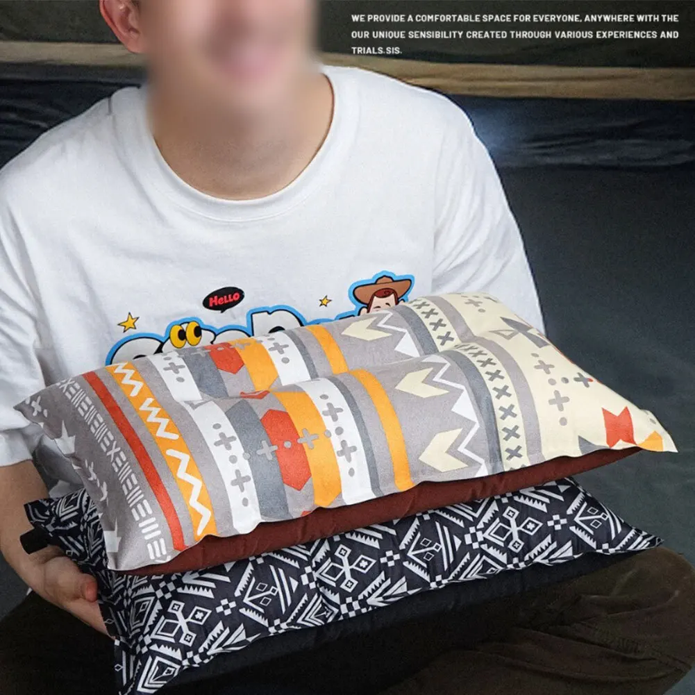 Portable PUC Automatic Inflating Pillow For Camping Hiking Sleep Aid Cushion Comfortable Lunch Break Office Nap Pillow