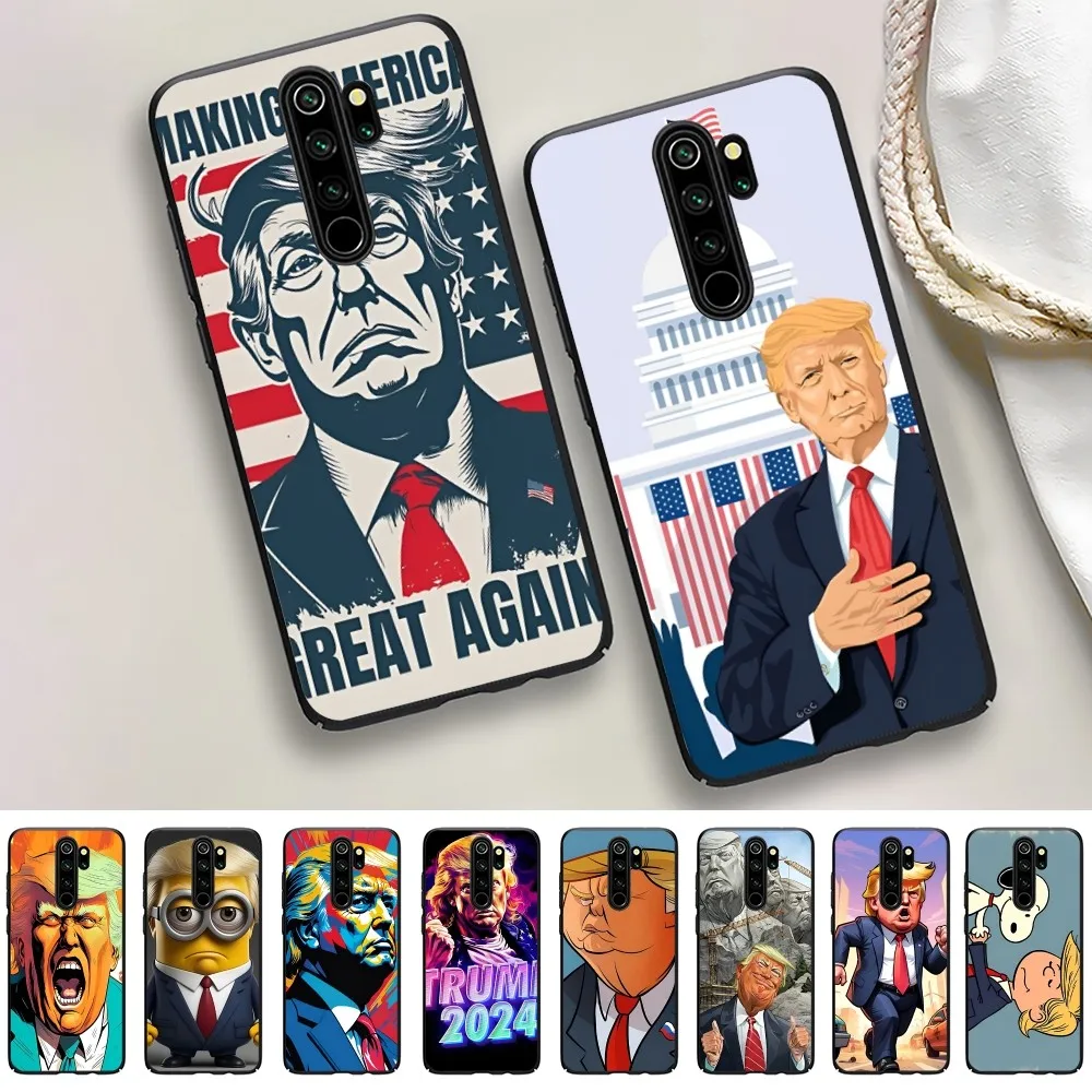 

Cartoon Trump Fun Phone Case For Redmi 5 6 7 8 9 10 Plus Pro 6 7 8 9 A GO K20 K30 K40 Pro Plus F3 Fundas