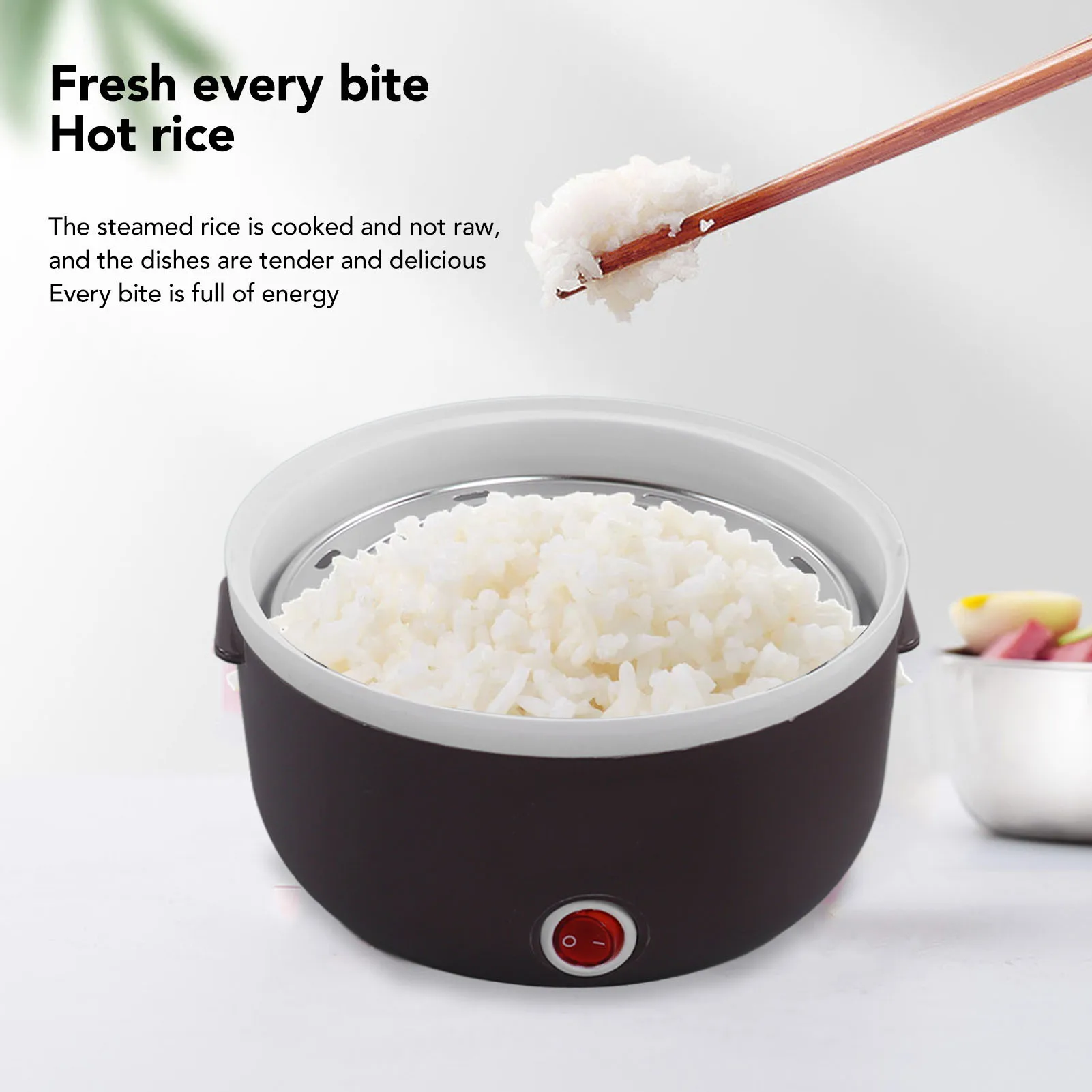 

Электрический нагревательный 2-слойный ланч-бокс, портативный бенто-бокс для хранения еды, подогреватель, контейнер, рисоварка 220 В