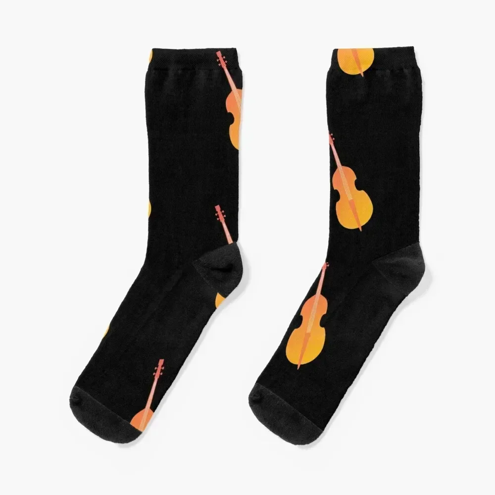 

Double bass music instrument prank contra gift Socks hiking man with print Thermal man winter Men's Socks Luxury Women's