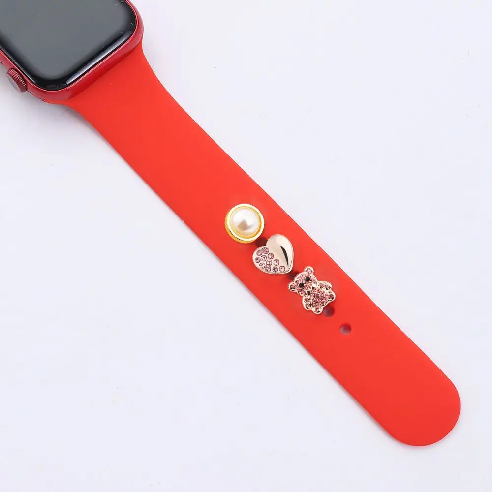 Devices Bracelet Decor Watchband Ornament Rubber Bracelet Decoration Jewelry Accessories Silicone Strap Decorative Nails