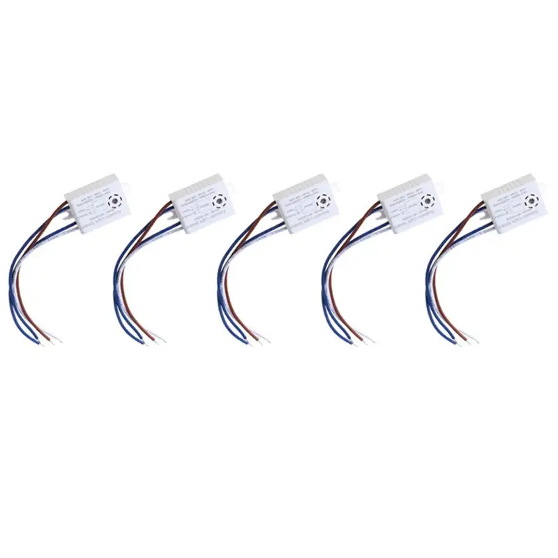 

ABZW 5PC Sound Control Sensor Smart Switches Module Detector Voice Sensor Intelligent Auto On Off Light Home Improvement