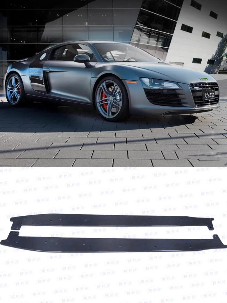 

For Audi R8 V8 V10 2006 - 2018 Real Carbon Fiber Side Skirts Extension Body Kit
