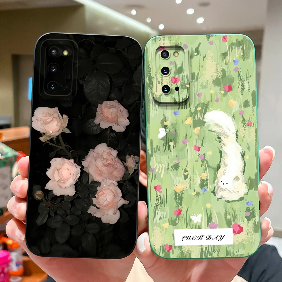 Cases For Samsung Galaxy S20 S20FE S20Plus S20Ultra Case Panda Cat Funda For GalaxyS20 Ultra Coque S20 Lite S20+ Soft Back Cover