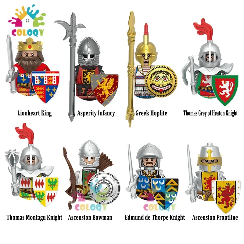 

Kids Toys Medieval Knights Building Blocks Breastplate Armor Guard Warriors Mini Action Figures Toys For Kids Christmas Gifts