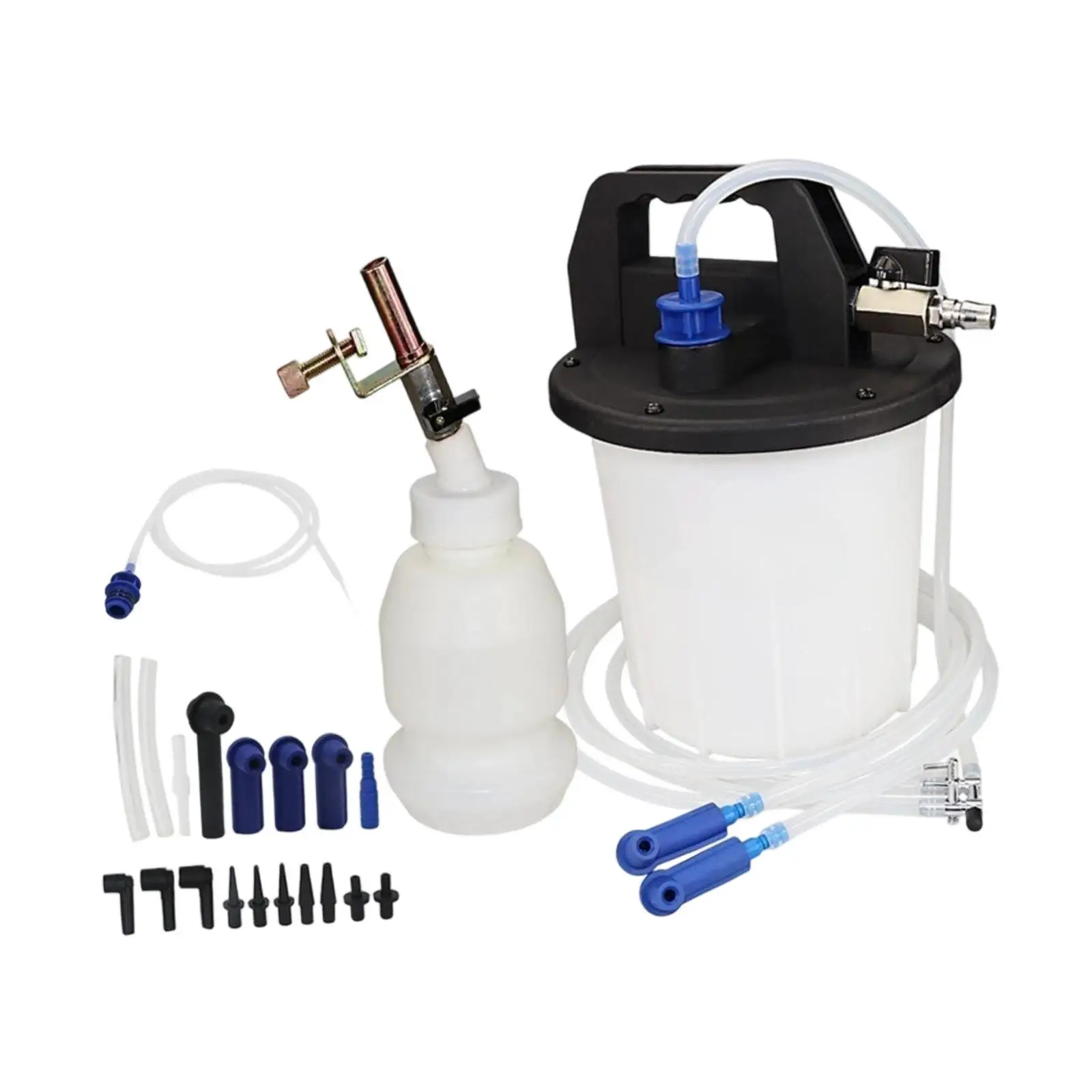 

Vacuum Brake Bleeder Kit Pneumatic Brake Fluid Bleeder Leakproof Easy to Operate Premium with Adapters for Vehicle Car