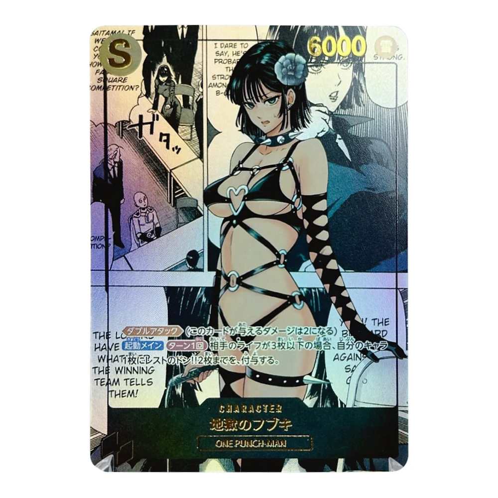 Diy Anime Girls Mai Shiranui Chun-Li Android 18 Fubuki NieR Single Card Classic Game Anime Collection Cards Gift Toys