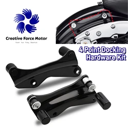 4 Point Docking Hardware Kit Motorcycle Detachable Cover For Harley Touring CVO Street Glide FLHX Road King FLHR FLTRX 2014-2024