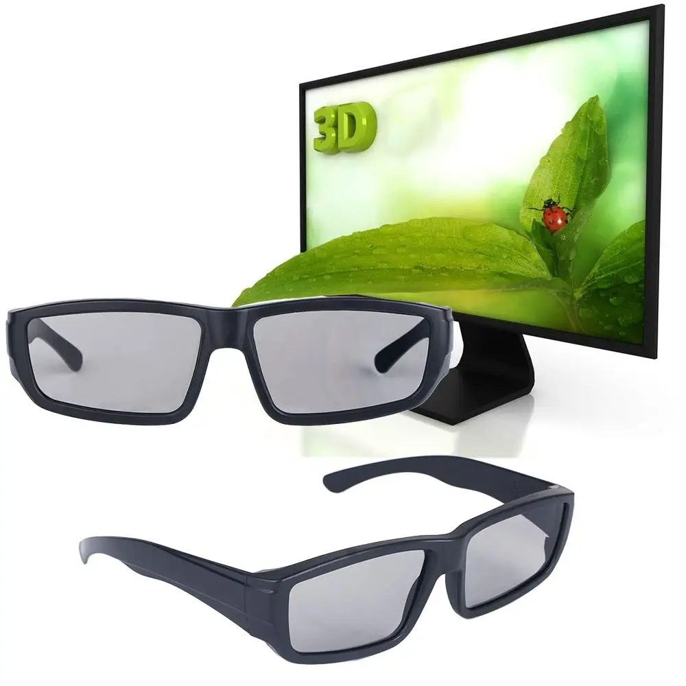 Circular Plastic Home Theater Cinema Film 3D Game Movie Glasses 3D Vision 3D Glasses Dimensional Anaglyph