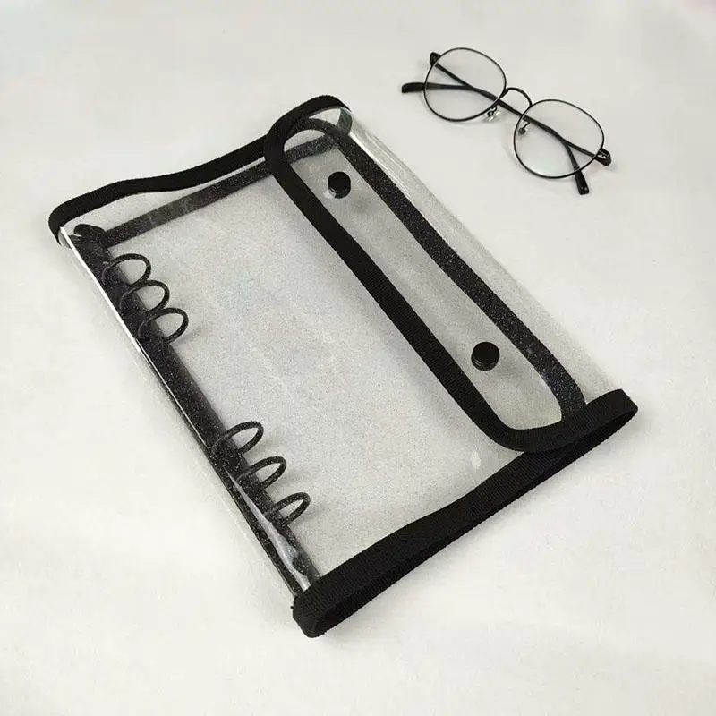 A5 Binder Double-Buckle Cover 10pcs Refill Sleeves Bags DIY Loose Leaf Photo Collect Book Kpop Organizer Holder