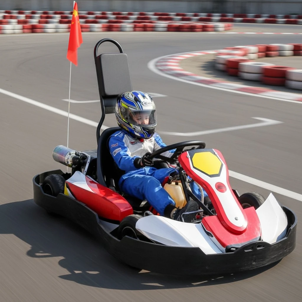 Commercial Anti-Collision Design of Double 450 Watt Motor Rear Wheel Drive Electric Kart
