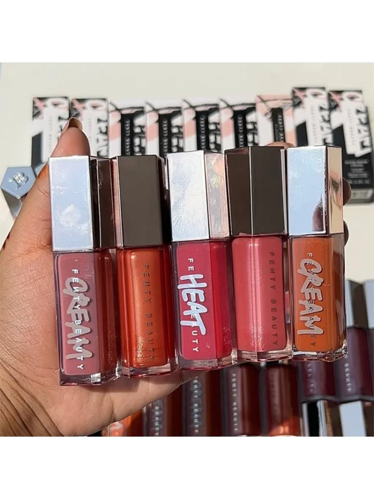 Fenty Beauty Lip Gloss Multicolor Moisten Shine Glitter Lip Plumper Makeup Beginner Liquid Lipstick Makeup Cosmetics for Girls