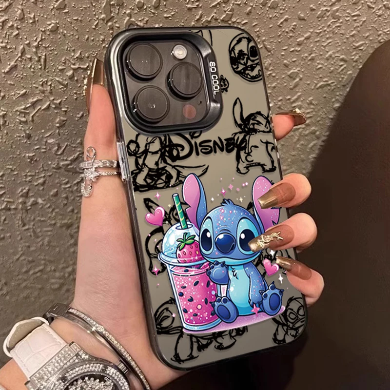 Disney stitch adorável fosco caso duro para samsung galaxy s24 s23 s22 s21 ultra plus fe a54 a34 a24 a14 a73 a53 a33 5g nota 20