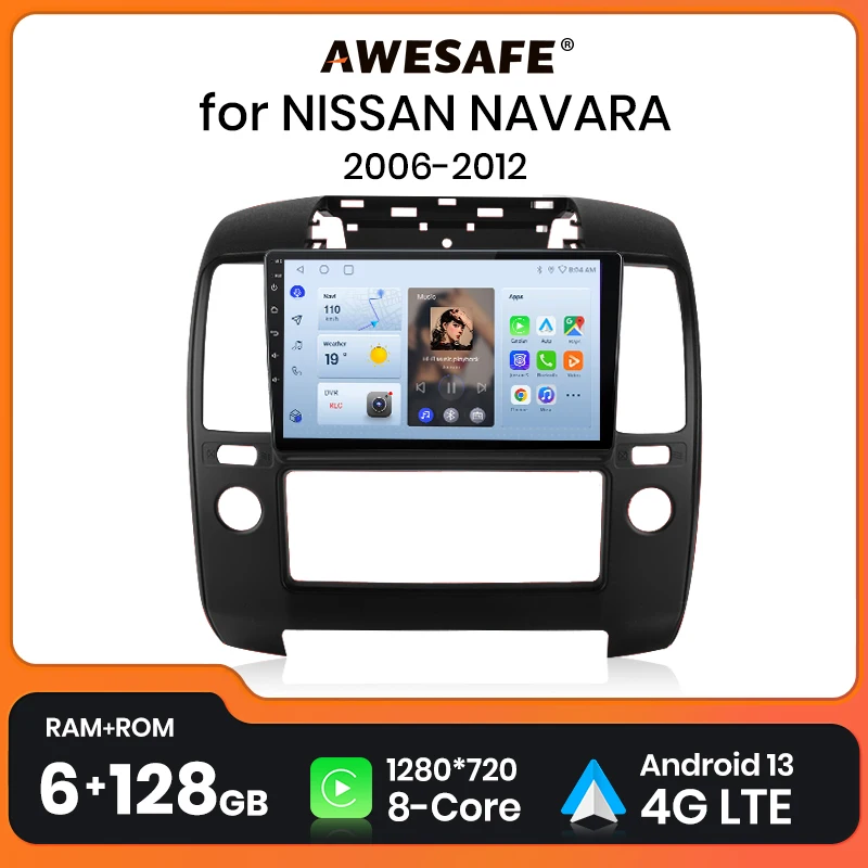 

AWESAFE PX9 For NISSAN NAVARA 2006 2007 2008 2009-2012 Car Radio Multimedia Navigation 2 din Android 2din Autoradio CarPlay