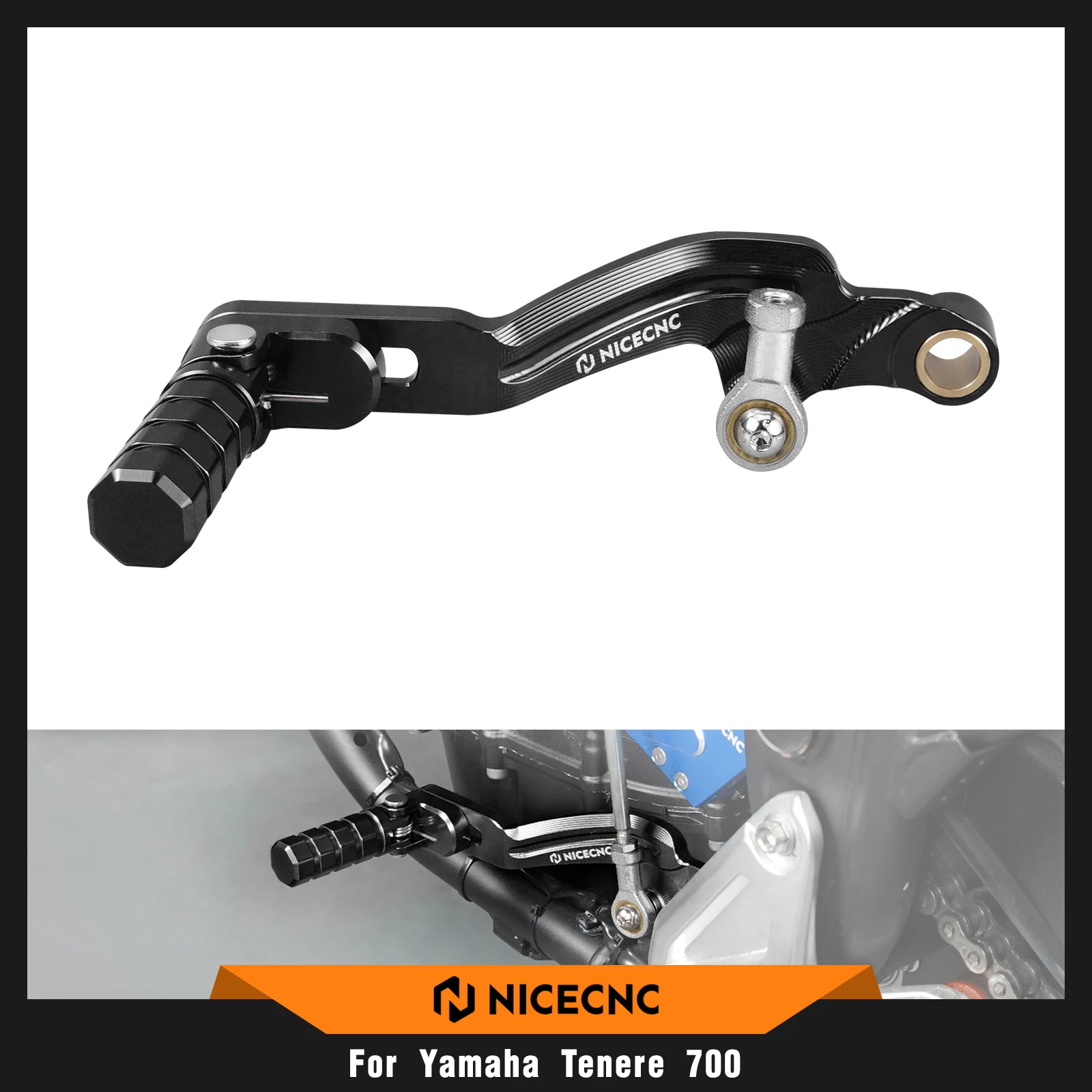 Para 2020-2024 yamaha tenere 700 rally edição engrenagem shifter ponta dobrável pé pedal alavanca de mudança para yamaha tenere 700 2019-2024