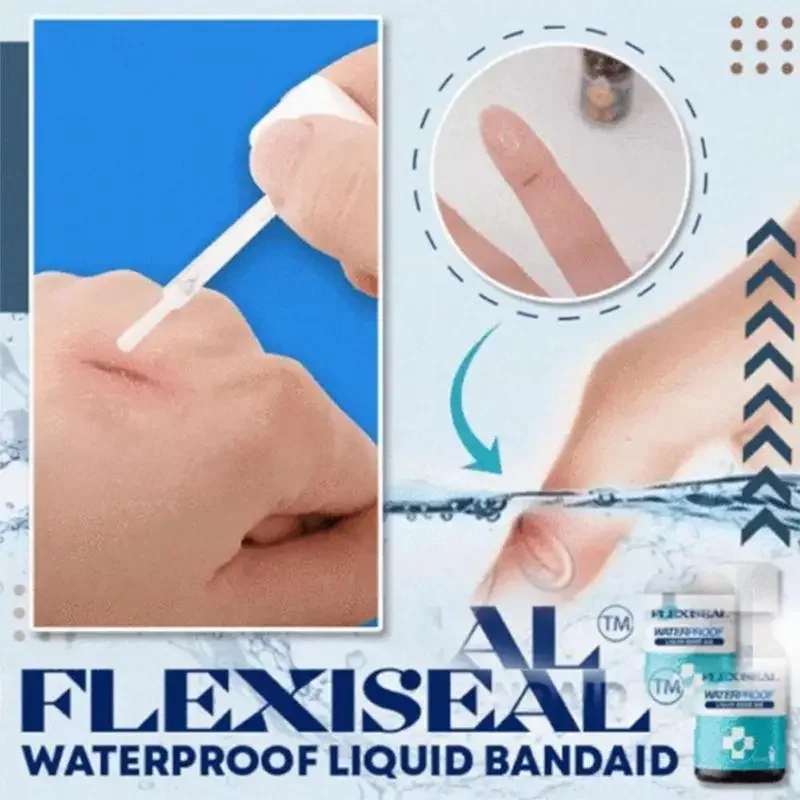 Gel de curación de heridas transpirable e impermeable, vendaje líquido, parche líquido para heridas, ayuda en aerosol, pegamento hemostático