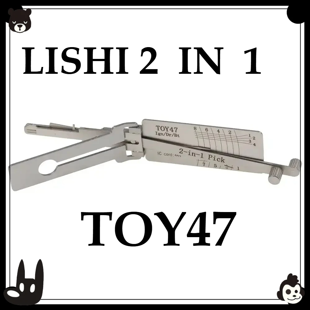 

Repair Tools Ganzua Lishi 2in1 for TOY47 2in1 Decoder and Pick Is Designed for Toyota Lock Picking Lockpick Decoder Locksmith