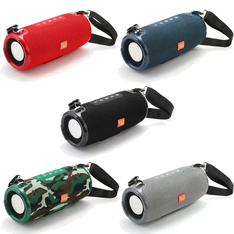 TG324 المحمولة في الهواء الطلق سمّاعات بلوتوث مقاوم للماء النسيج صندوق الصوت TWS المزدوج الاهتزاز غشاء الثقيلة باس مدفع نموذج جديد