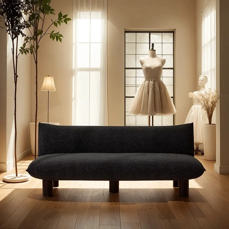 

Wabi Shafeng Clothing Store Sofa Reception Negotiation Beauty Salon Simple Black Small Unit Wedding Shop Double Sofa