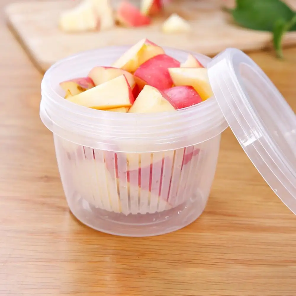 Onion Fruit Food Drain Storage Box Container Home Kitchen Double-layer Sealed Storage Bottles Jar Box