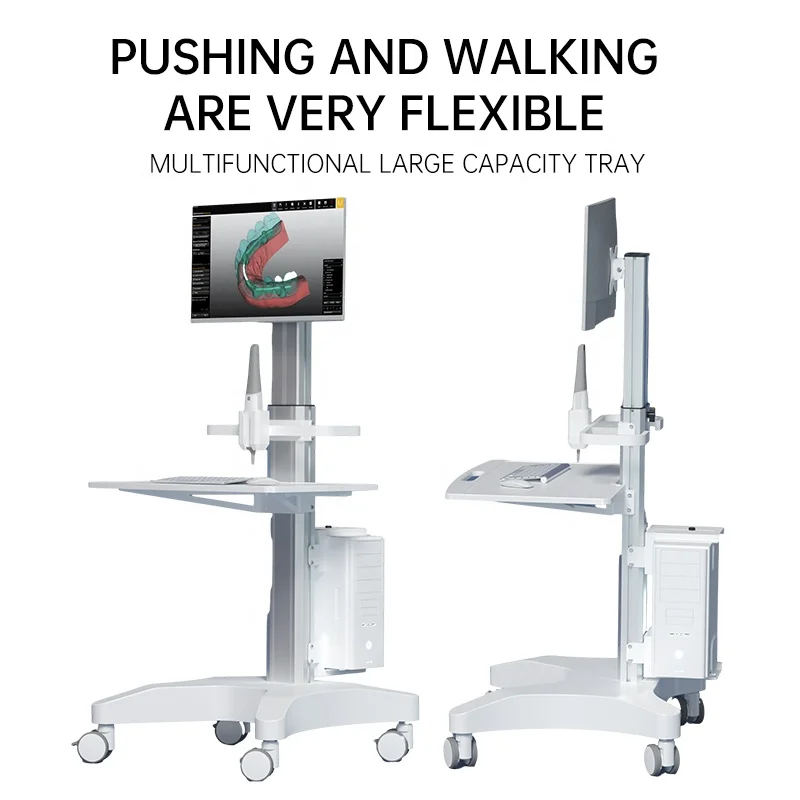 Luxurious Style Oral Scanning Cart With  Mount and Oral Scanner Holder  Hospital Cart  for Salon