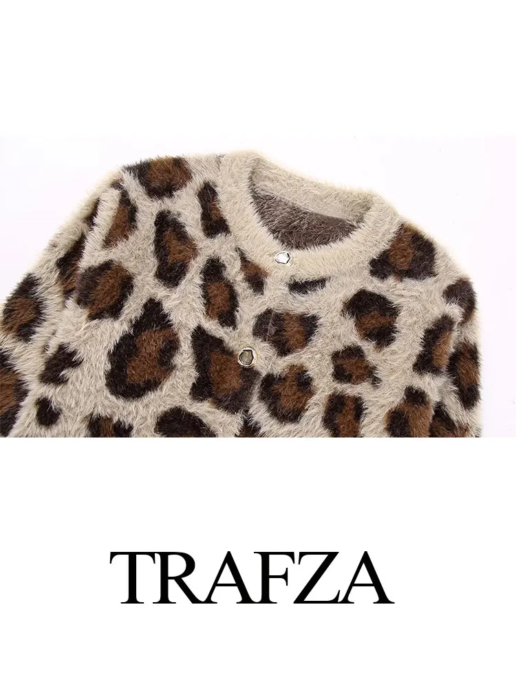 Imagem -04 - Trafza-cardigã de Malha Feminina Suéteres de Peito Único Cabolsa Fino Moda Elegante Tendência Primavera 2023