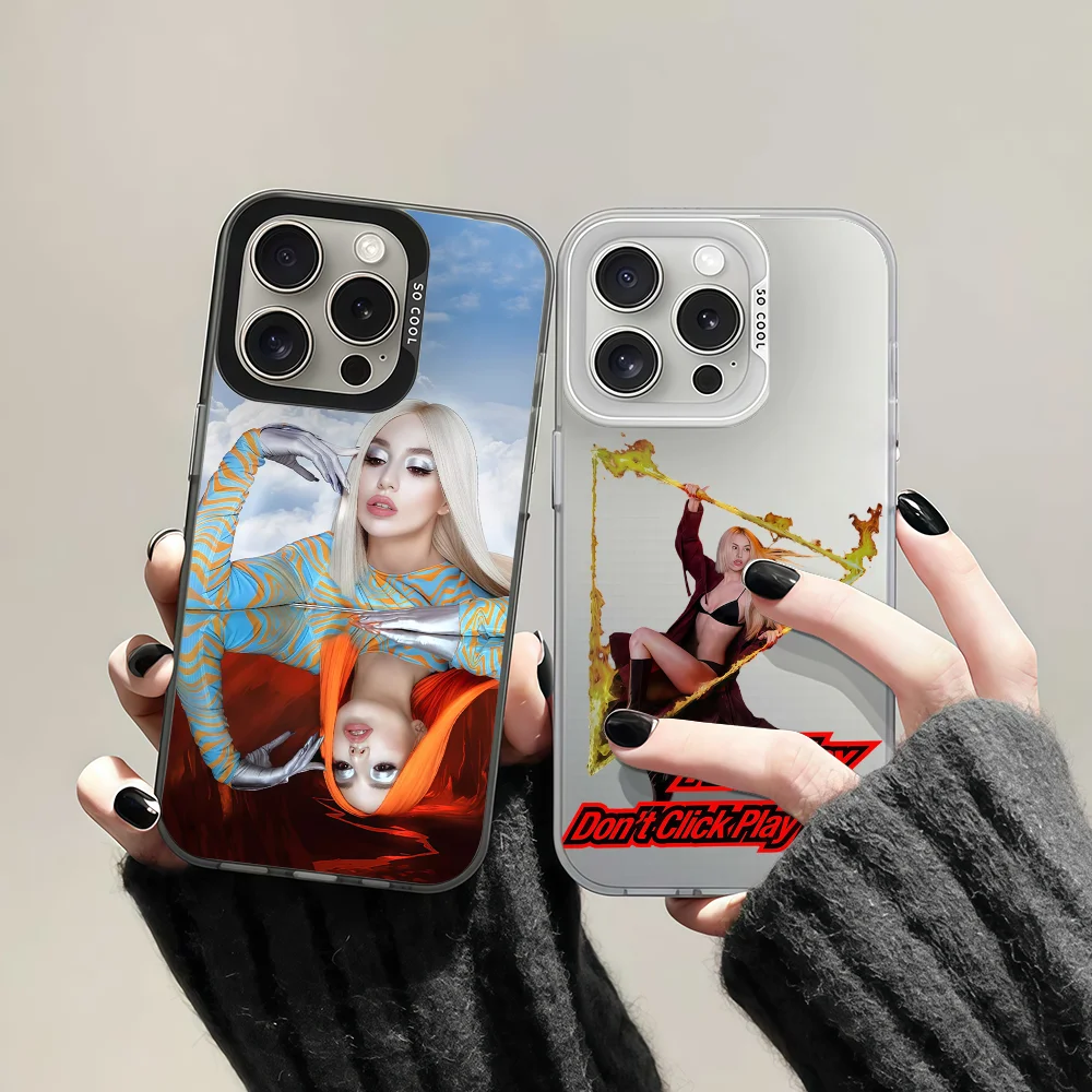 

Singer Ava Max Don't Click Play Phone Case For IPhone 12 11 13 14 15 16 17Max Pro Plus Mini Protective IMD Color Cover