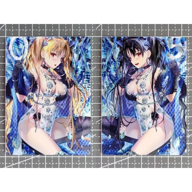 2Pcs/set Sexy Anime Girl Flash Cards Fate/Grand Order Tohsaka Rin K Kula Diamond Live Twin Lil-la Ki-sikil Game Collection Cards