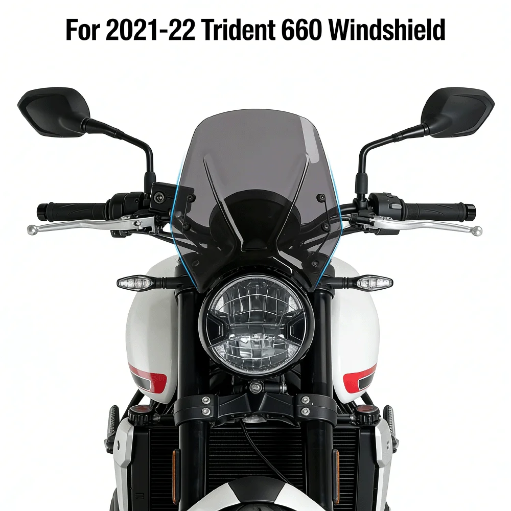 

For Trident 660 2021-22 New Motorcycle Accessories Windshield Wind Deflector Windscreen Fairing Baffle Cover
