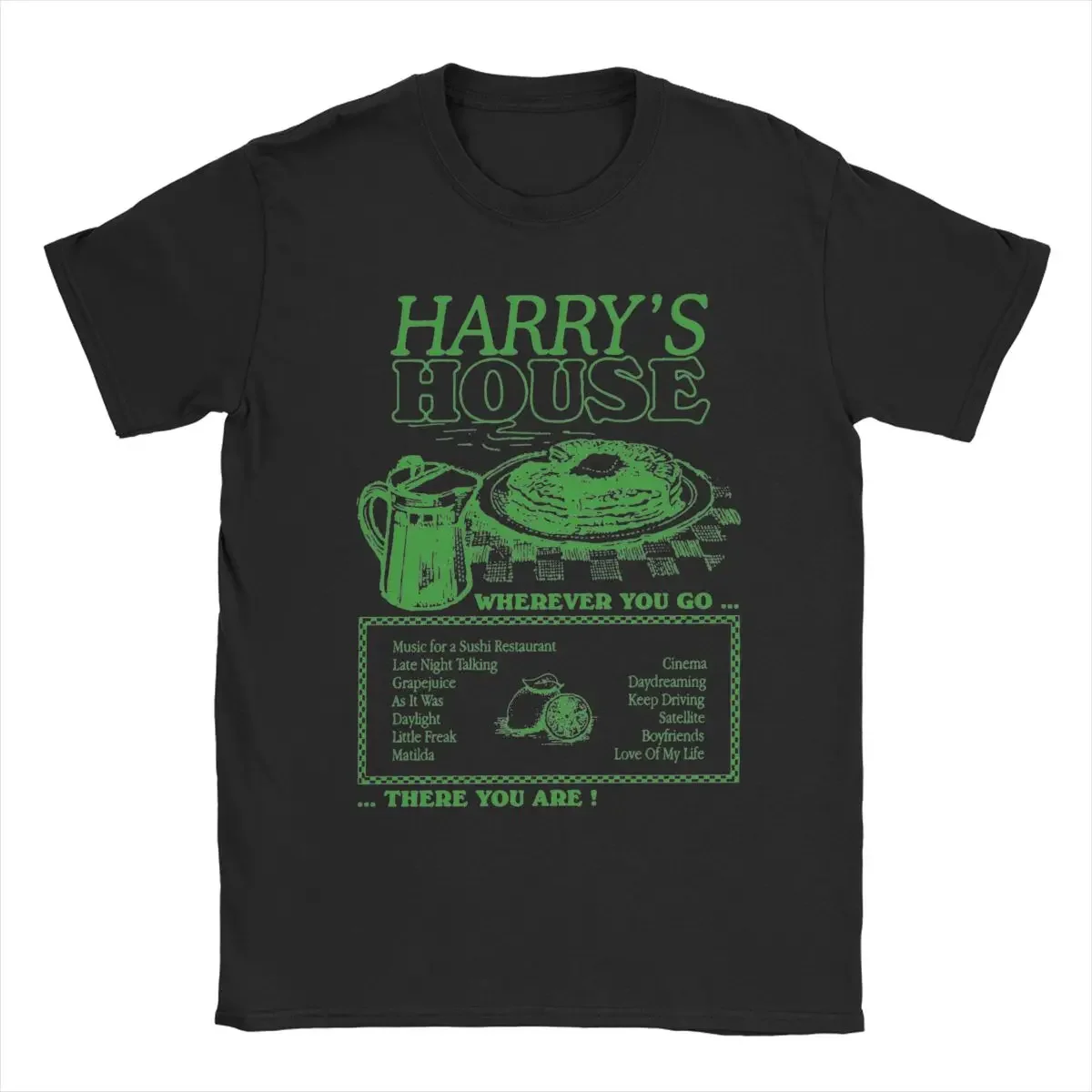 Round Neck Short Sleeve T Shirt Printing Clothing Harrys House Style Menu T-Shirts for Men Fun Cotton Tee Shirt graphic clothing