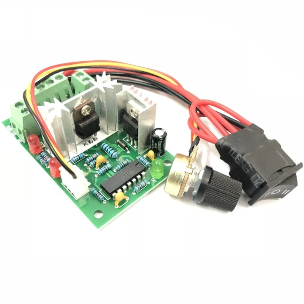 5V-30V DC Input DC Motor Speed Controller 6A 150W Forward Reverse Stop PWM Motor Controller Speed Regulation Reversing Switch