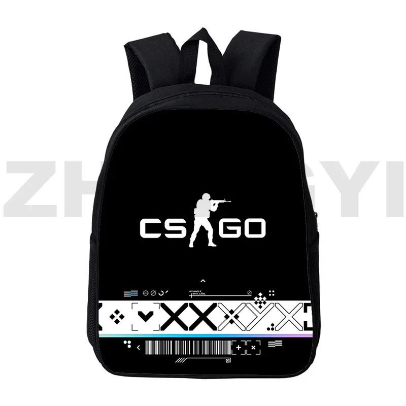 

Vintage Canvas CS GO 3D Print Backpacks 12/16 Inch Travel Leisure Backpack Women Boys Girls Anime CSGO School Bags Mens Book Bag