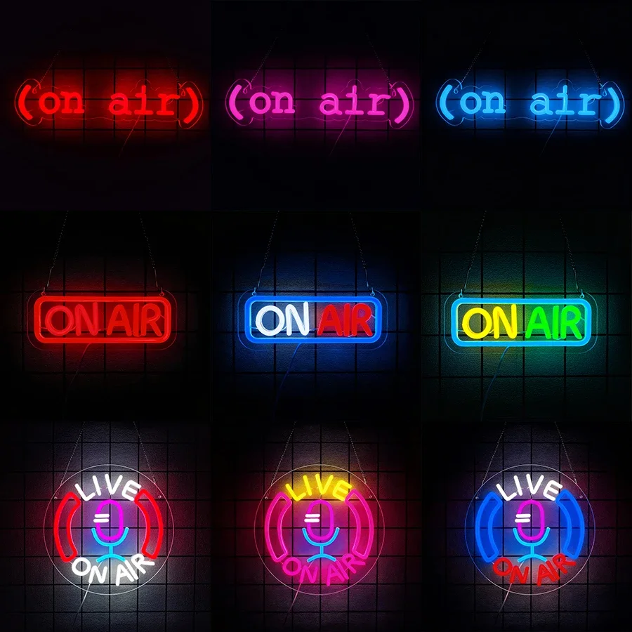 Room Bar Pub Store Club Garage Party Wall Art Decoration ON AIR Neon Sign Neon LED Night Lights USB Powered Decorative Signs
