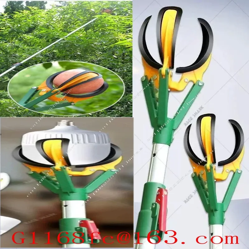 Apple Picking Tools, Fruit Picking, Telescopic Rod, High-altitude Claw, and Fruit Three-grip