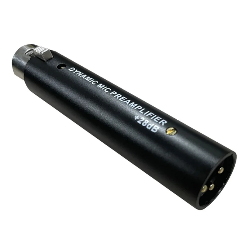 FFYY-DM1 เครื่องขยายเสียงไมโครโฟนสําหรับ DM1 แบบไดนามิก 28DB Gain Mic Amplifier สําหรับแบบไดนามิกและ Passive ริบบิ้นไมโครโฟน