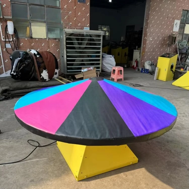 Festive sports mechanical elimination turntable game charming adult devil wheel riding game
