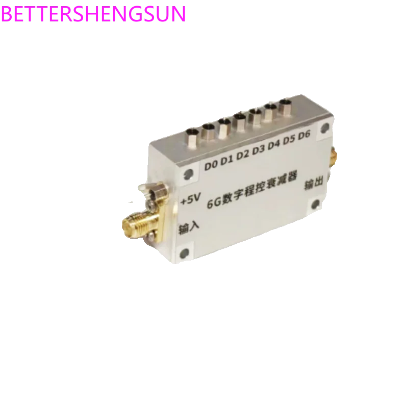 

10M-6GHz digital programmed attenuator 31.75dB attenuation range 0.25dB stepping high index attenuation