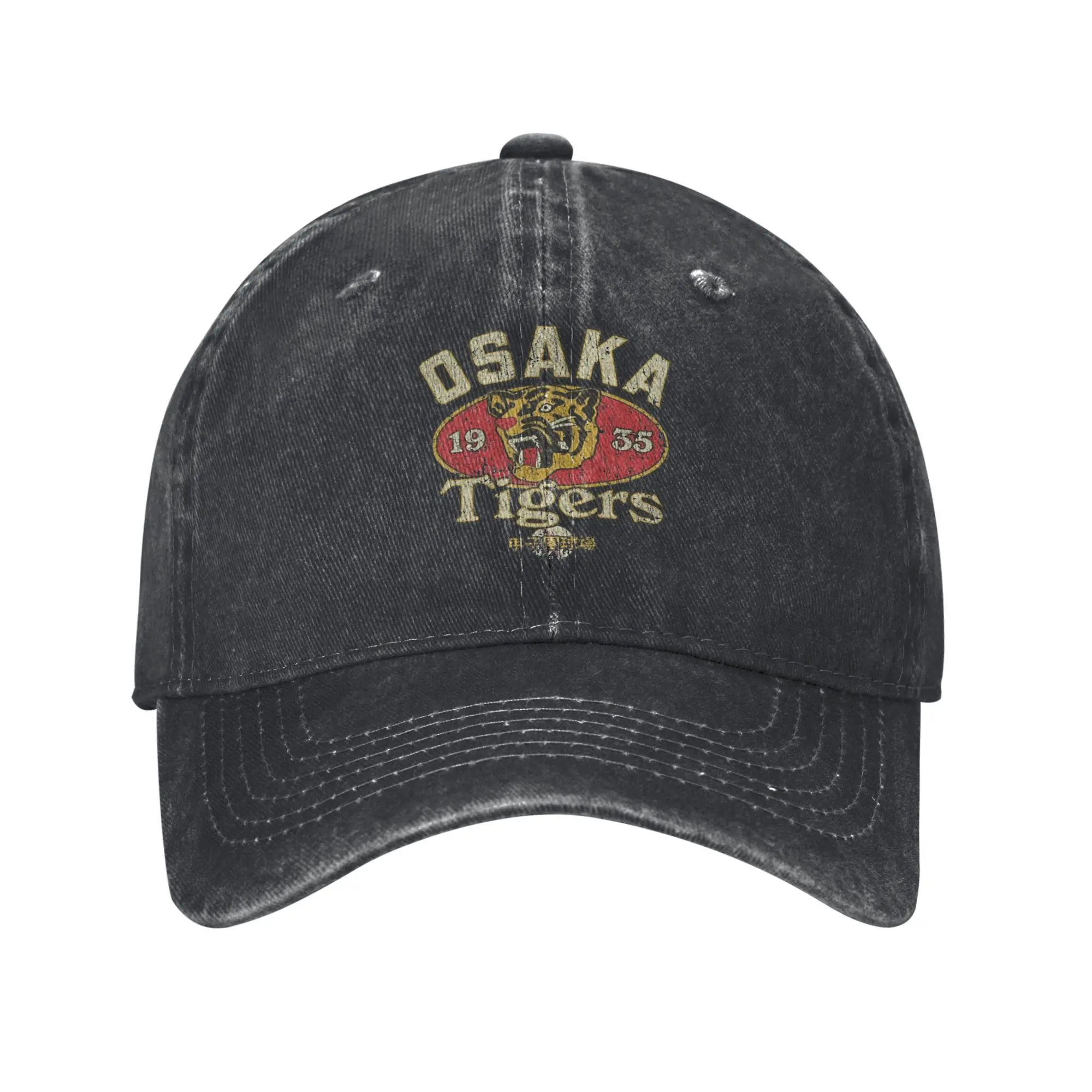 Osaka Tigers 1935 Baseball Cap Sun  Running Hippie Sun-Proof Washed Hip Hop Hats Unisex Men y2k Retro Print Baseball Caps