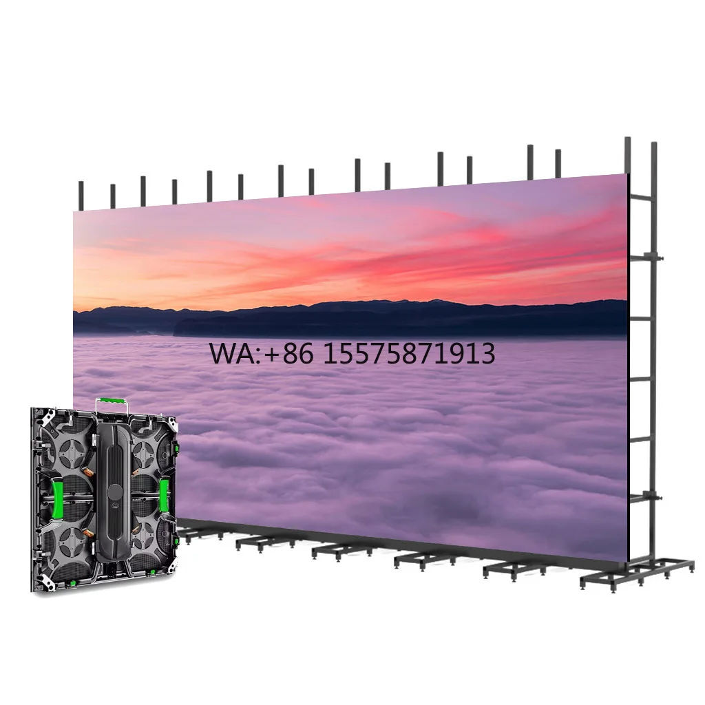 

Настраиваемый рекламный экран Полноцветный уличный светодиодный дисплей Высокое разрешение Светодиодный церковный экран Прокат фон Дисплей