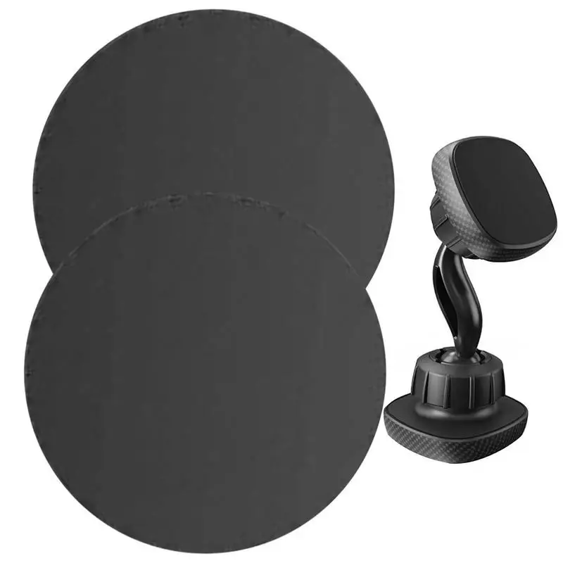 Магнитный автомобильный держатель для телефона, сменные металлические пластины, металлические пластины с клеем, универсальная автомобильная мобильная магнитная подставка, металлические наклейки