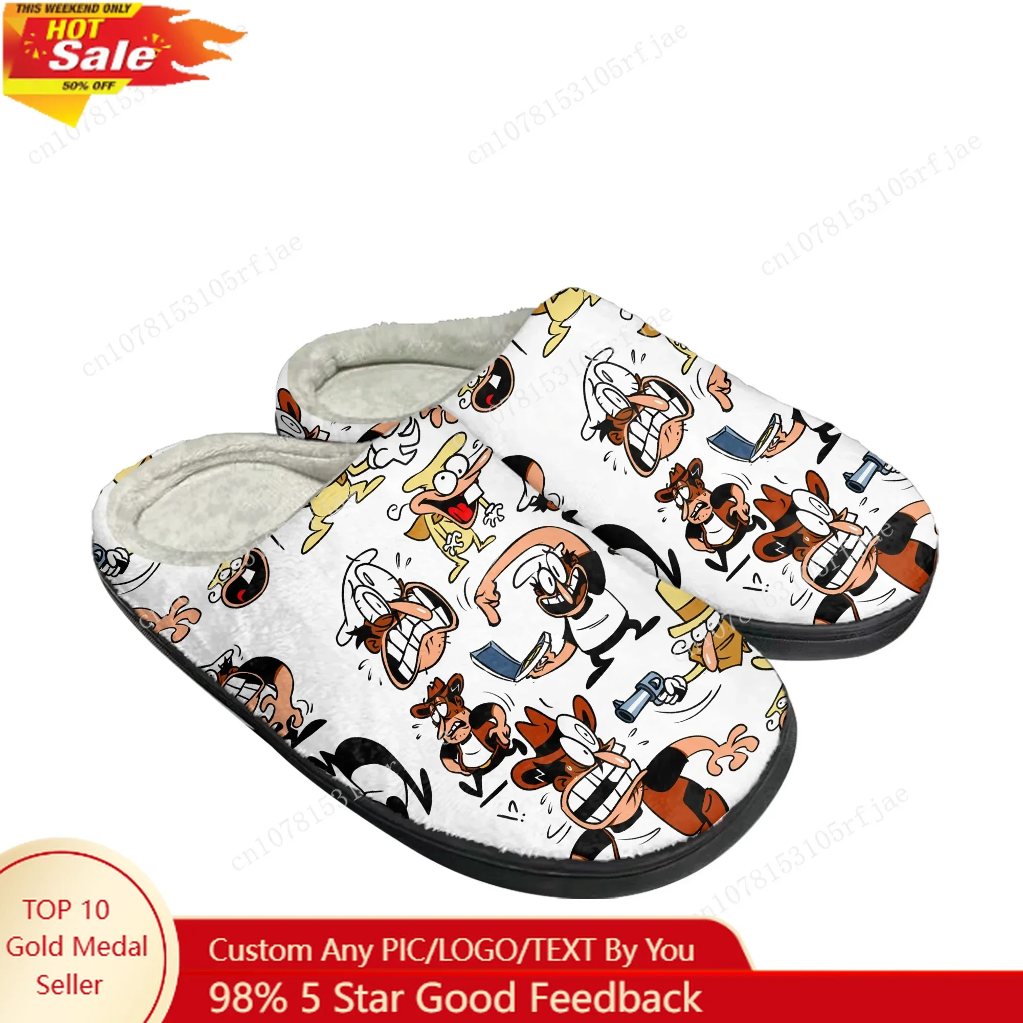 

Pizza Tower Home Cotton Slippers Hot Cartoon Game Mens Womens Teenager Plush Bedroom Casual Keep Warm Shoes Tailor Made Slipper
