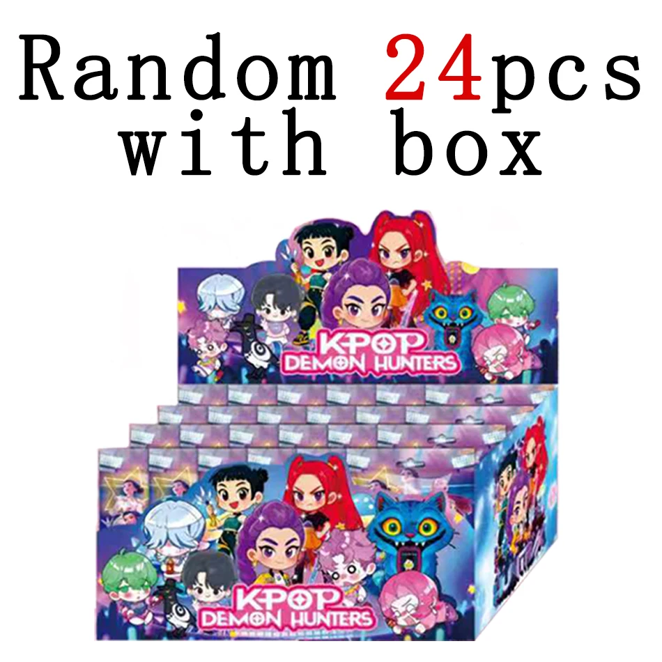 1-24 Uds Anime kpop cazadores de demonios figura k-pop cazadores de demonios rumi mira zoey estatua de tigre juguete decoración de mesa adornos regalos
