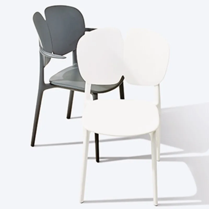 Warming Nordic Style Home Dining Chair Dressing Tables Plastic Creative Backrests Hotel Dining Tables Chairs That Can Be Stacked