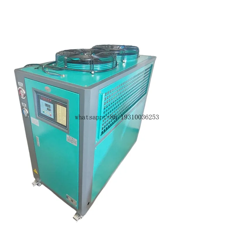 

New 3P5P Industrial Mold Chiller with 220V Small Circulating Pump Motor Engine Air-Water Cooling Excellent Condition