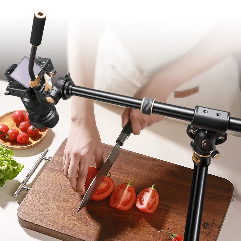 Carbon fiber tripod vertical overhead shot extension rod, SLR food shooting wishbone accessories