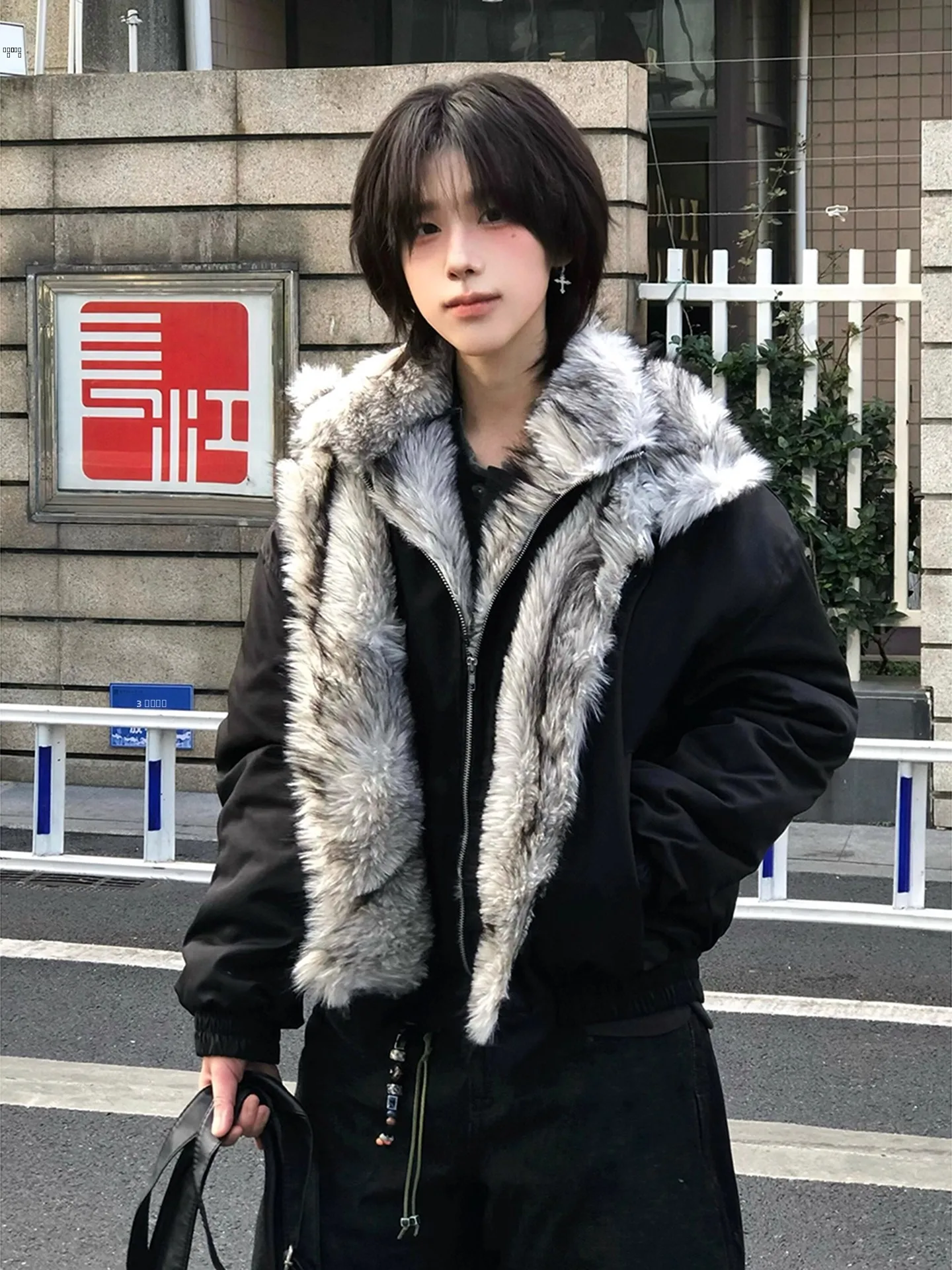 

Мужская утепленная куртка с двойным воротником Wolf King Mountain Eagle из хлопка, зимняя теплая повседневная куртка с капюшоном на молнии