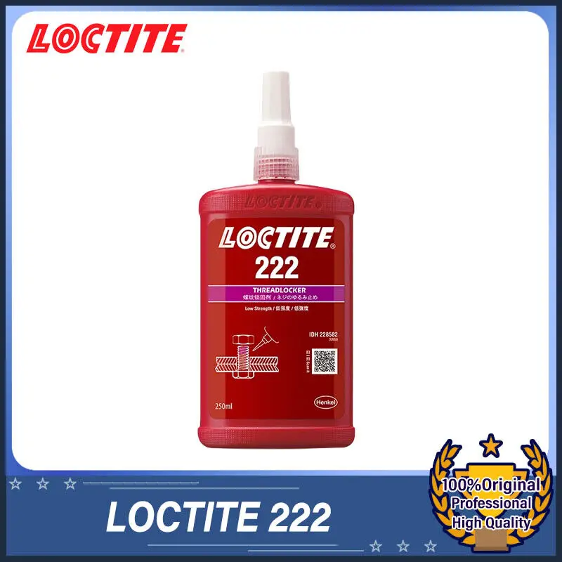 

1PC LOCTITE 222 250ml Threadlocker Glue Purple Low-Strength Small Fasteners